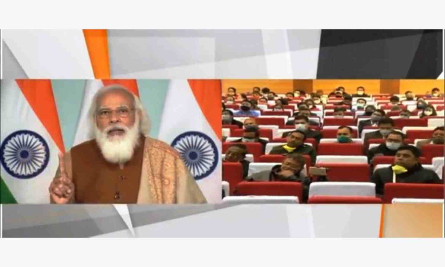 मेड इन इंडिया के साथ, हमने वायरस के प्रसार को नियंत्रित किया  : प्रधानमंत्री