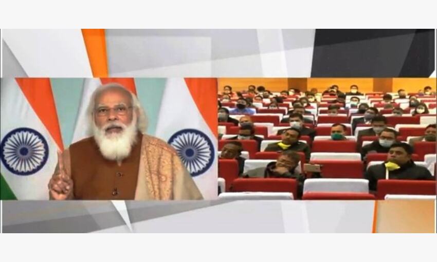 मेड इन इंडिया के साथ, हमने वायरस के प्रसार को नियंत्रित किया  : प्रधानमंत्री