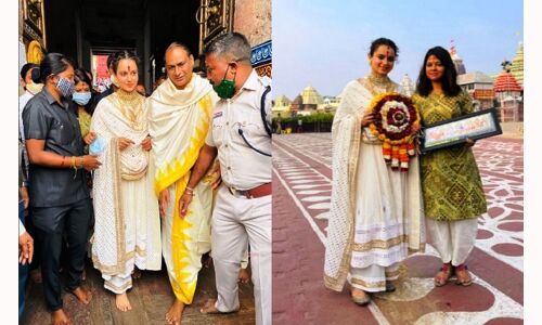 कंगना रणौत ने पुरी में भगवान जगन्नाथ के दर्शन किये