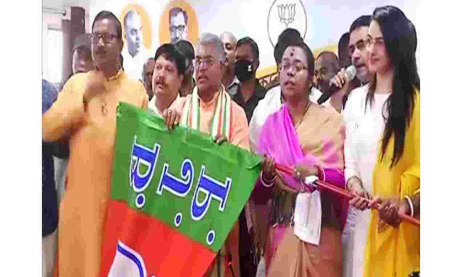 टीएमसी की हबीबपुर से घोषित उम्मीदवार सरला मुर्मू सहित 5 विधायक भाजपा में शामिल