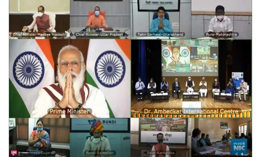 प्रधानमंत्री ने संबोधित किया जल शक्ति अभियान  कैच द रेन का शुभारम्भ