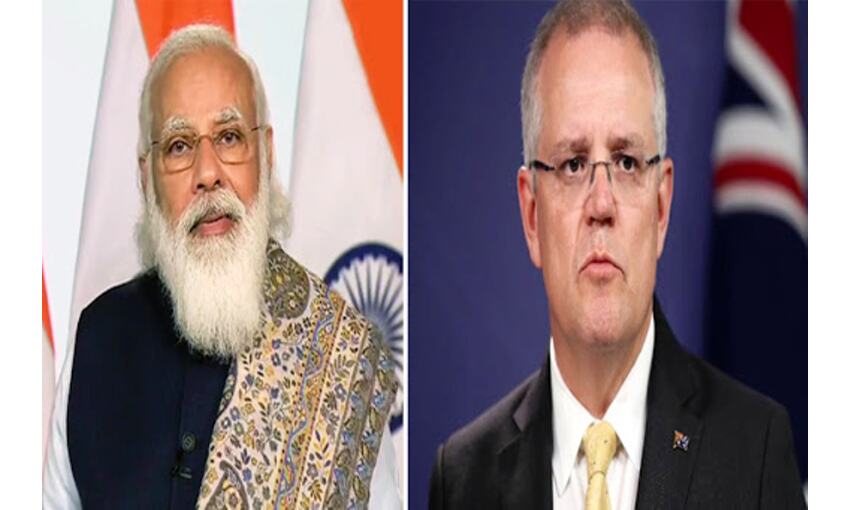 ऑस्ट्रेलिया के प्रधानमंत्री स्कॉट मॉरिसन ने पीएम नरेंद्र मोदी को दी बधाई