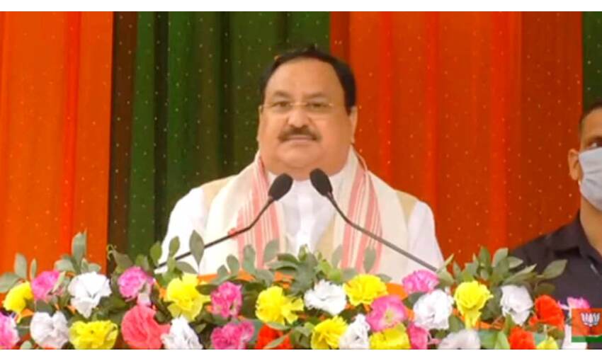 कांग्रेस ने हमेशा समाज को बांट कर अपनी राजनीति चमकाने की कोशिश की : जेपी नड्डा