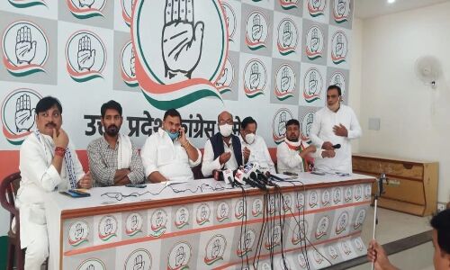 अवैध शराब के मामलों को लेकर कांग्रेस ने योगी सरकार पर बोला हमला