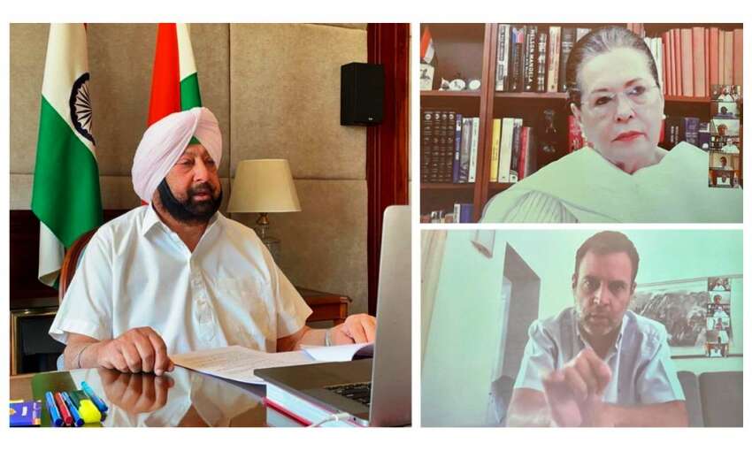 सोनिया गांधी ने कांग्रेस शासित राज्यों के मुख्यमंत्रियों से चर्चा की