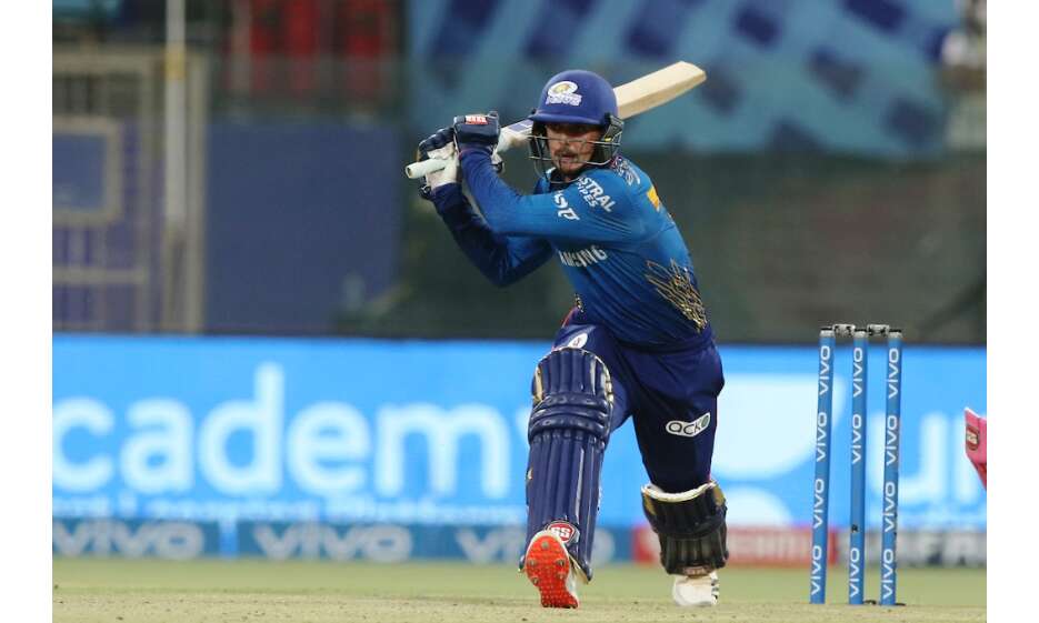 मुंबई इंडियंस ने राजस्थान रॉयल्स को 7 विकेट से हराया, डिकॉक ने खेली तूफानी पारी