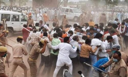 कानपुर देहात: मतगणना स्थल पर प्रत्याशियों के समर्थकों ने गाइडलाइंस की उड़ाई धज्जियां