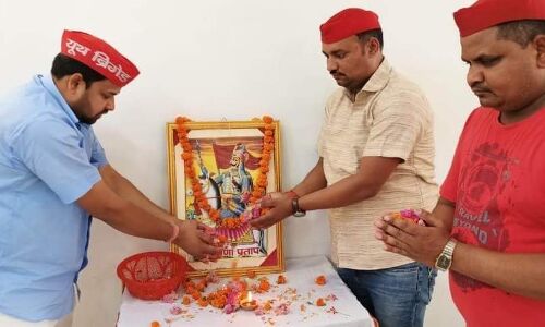 हरदोई: क्रांतिकारी गरीब सेवा फाउंडेशन के तत्वाधान में मनाई गई शिरोमणि महाराणा प्रताप की जयंती