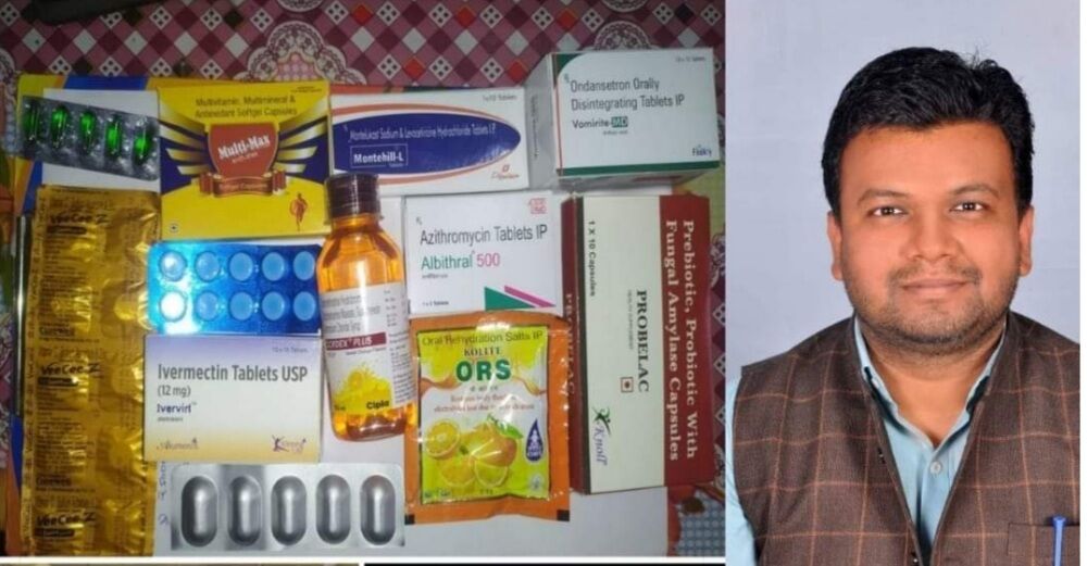 हरदोई: दवा किट व ऑक्सीजन देकर उदित पाठक बचा रहे गरीबों की जान