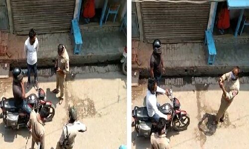 बहराइच: पुलिस नें फर्जी तरीके से काटा चालान, एसआई लाइन हाजिर