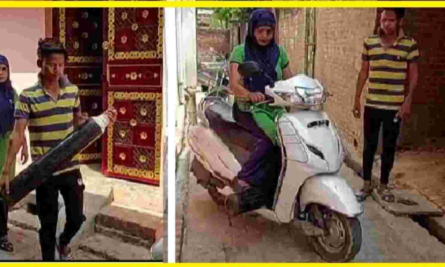 शाहजहांपुर: की ऑक्सीजन सिलेंडर वाली बिटिया अर्शी कर रही लोगों की सांसे बचाने में मदद शाहजहांपुर: की ऑक्सीजन सिलेंडर वाली बिटिया अर्शी कर रही लोगों की सांसे बचाने में मदद