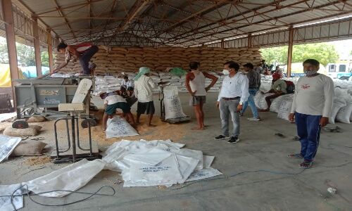 बाराबंकी: किसानों और केन्द्र प्रभारियों से गेहूं को पानी से बचाने की अपील