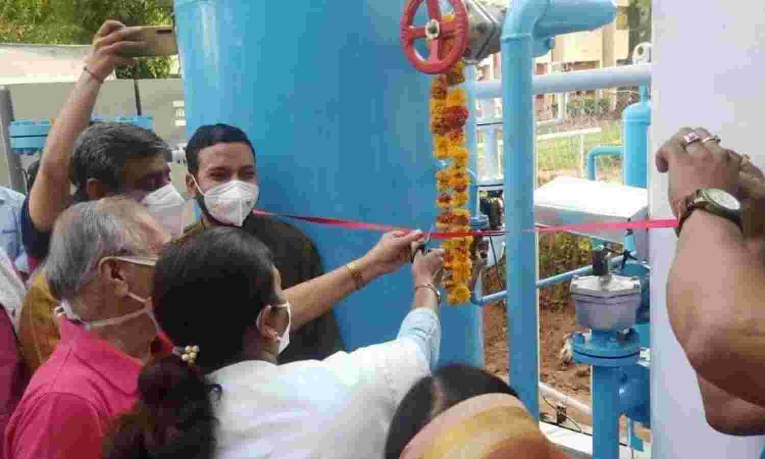 जयारोग्य अस्पताल परिसर में ऑक्सीजन प्लांट शुरू, सांसद ने किया शुभारंभ