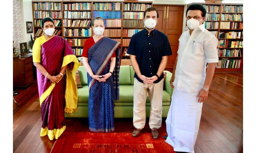 तमिलनाडु के मुख्यमंत्री स्टालिन ने सोनिया गांधी से की मुलाकात, अहम मुद्दों पर चर्चा