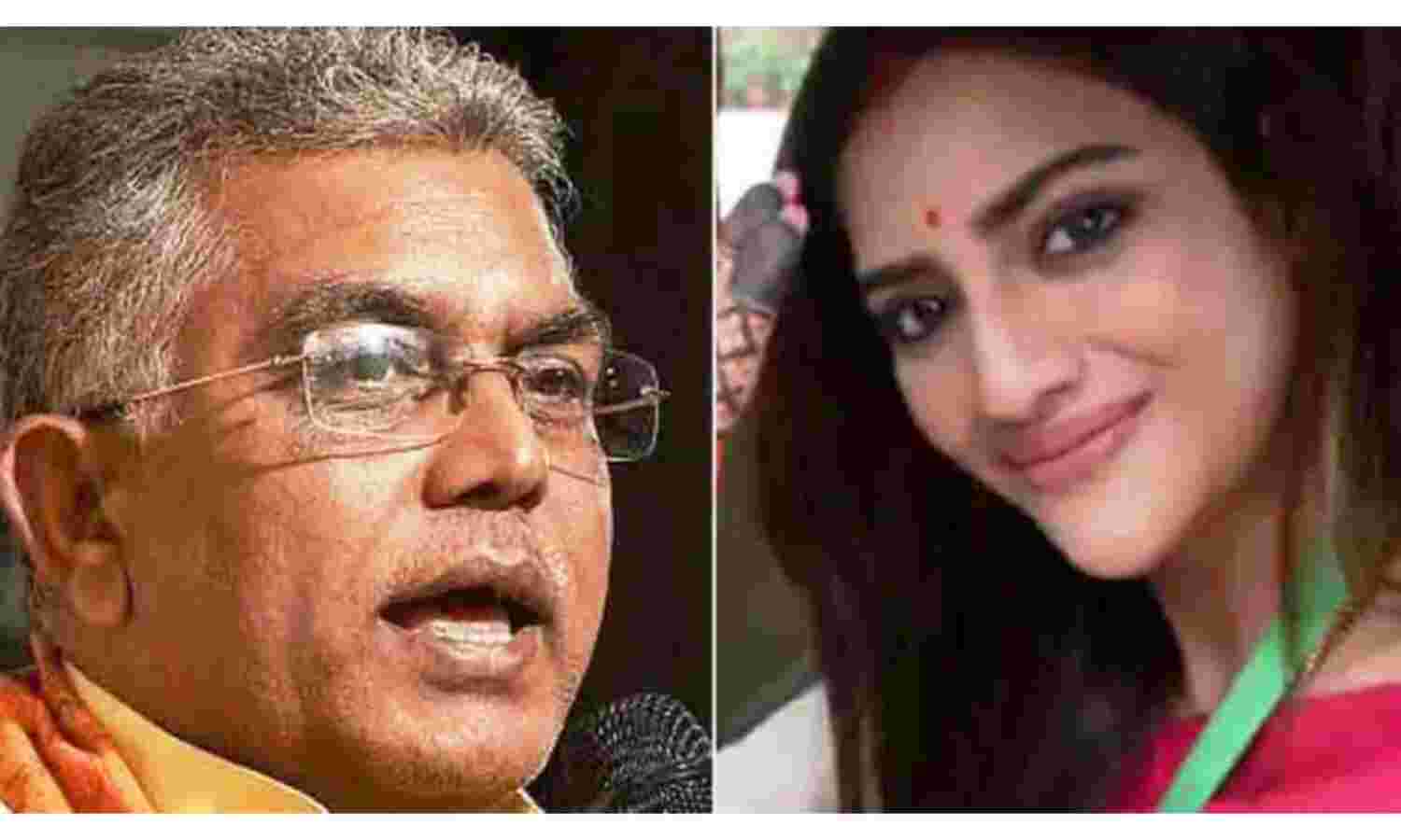 नुसरत जहां पर बरसे दिलीप घोष, कहा- सिंदूर लगाकर भारतीय संस्कृति को शर्मसार किया नुसरत जहां पर बरसे दिलीप घोष, कहा- सिंदूर लगाकर भारतीय संस्कृति को शर्मसार किया