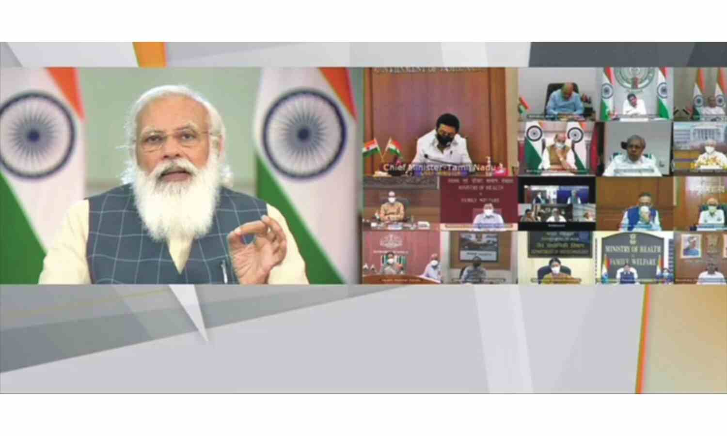 प्रधानमंत्री ने 6 राज्यों के मुख्यमंत्री के साथ की बैठक, कोरोना स्थिति का लिया  जायजा