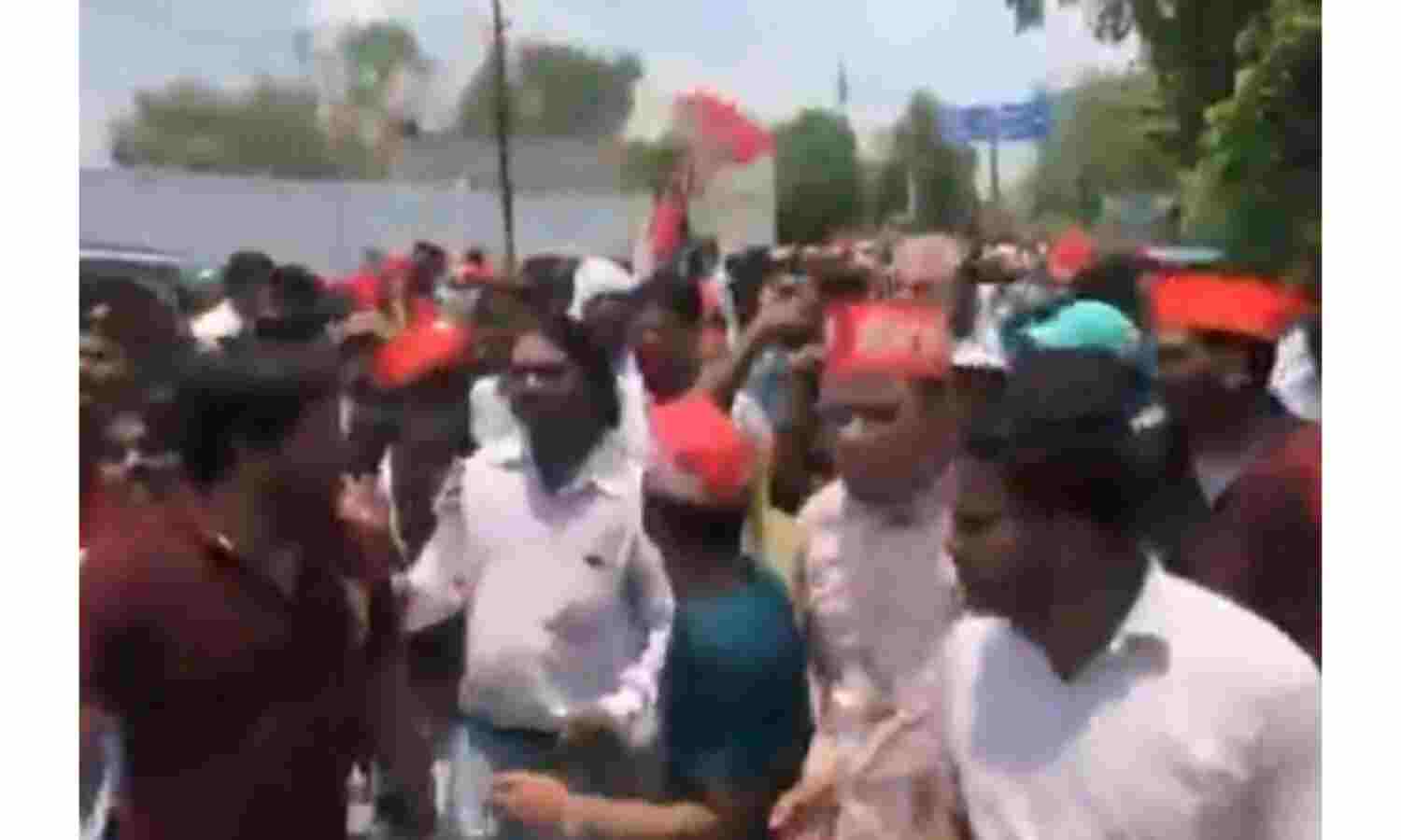 सपा के जुलुस में लगे पाकिस्तान जिंदाबाद के नारे, 5 गिरफ्तार