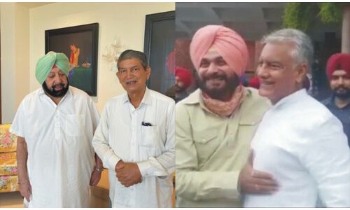 राजनीतिक घमासान के बीच नवजोत-जाखड़, अमरिंदर-रावत की मुलाकात, बड़ी घोषणा की अटकलें