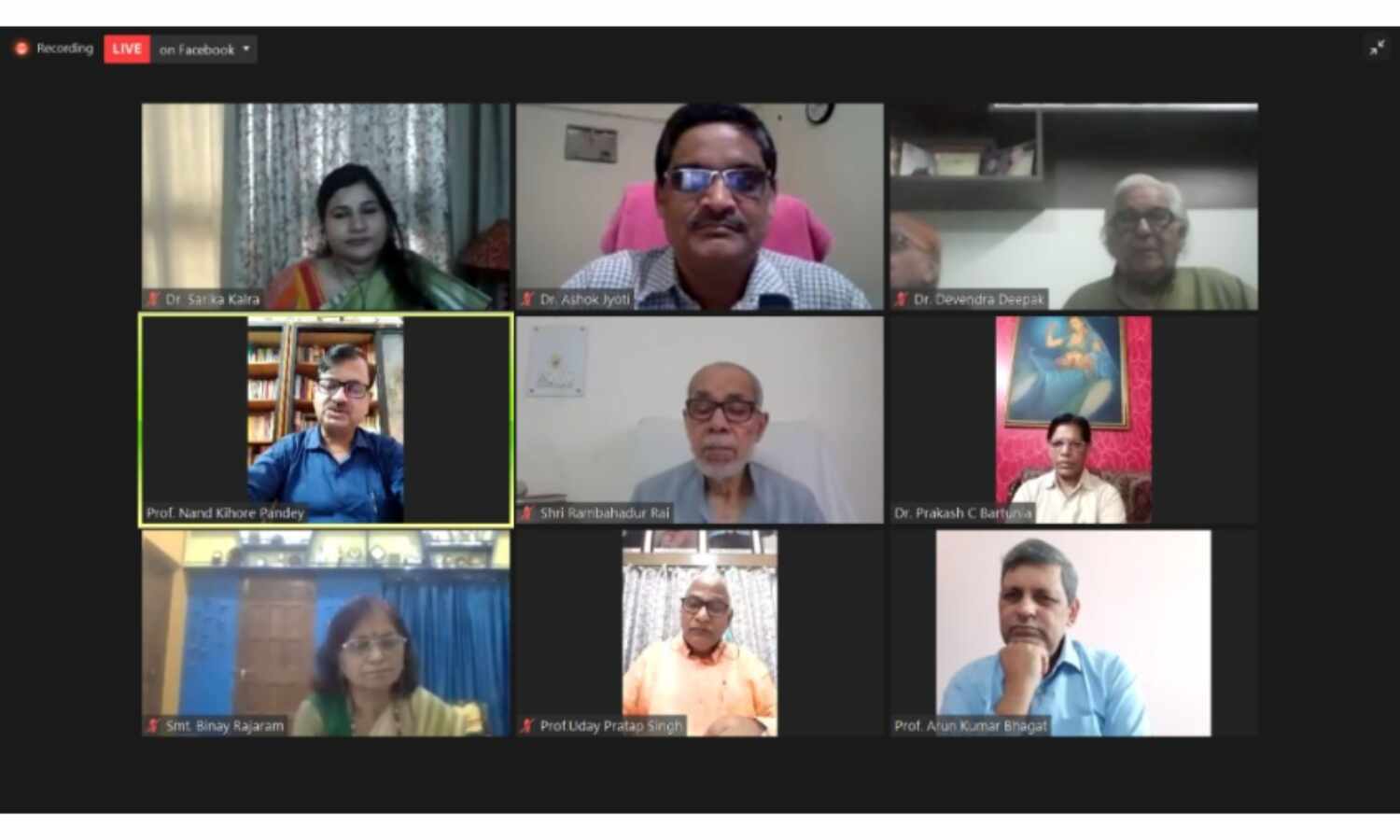 देवेंद्र दीपक के साहित्य में जीवन दर्शन की भरमार : प्रो. अरुण कुमार भगत