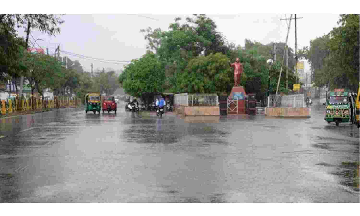 ग्वालियर को 159 मिलीमीटर बारिश की जरुरत, दोपहर में पड़ी तेज बौछारों ने भिगोया शहर