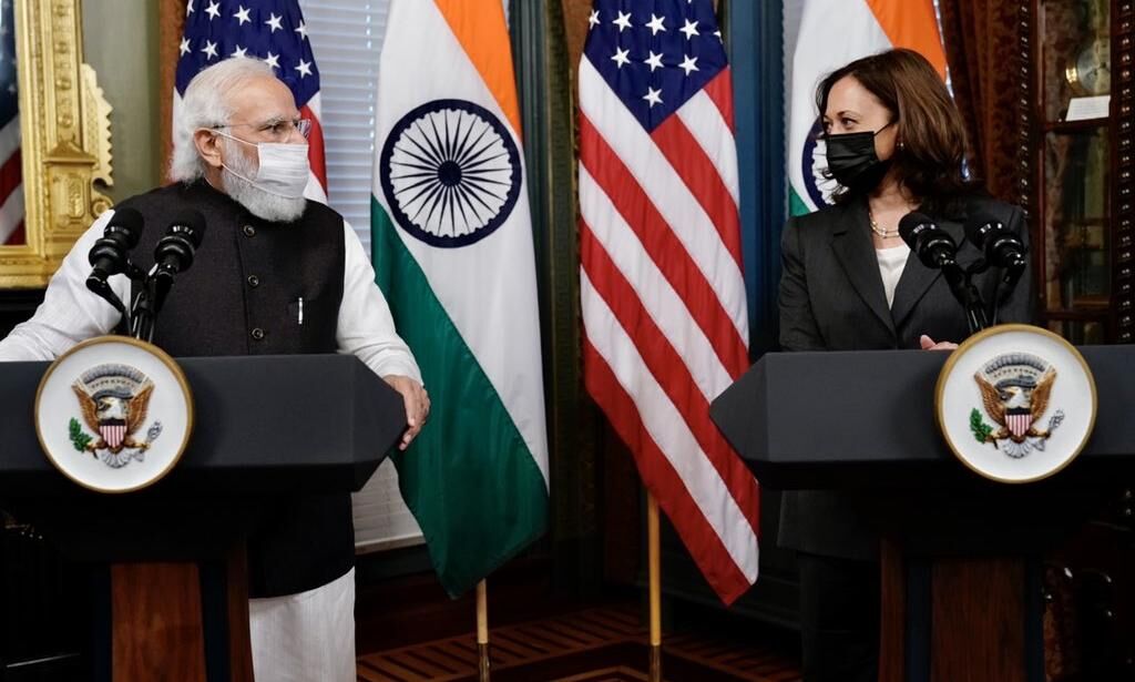 प्रधानमंत्री मोदी ने कमला हैरिस से की मुलाकात, अफगानिस्तान हालात पर चर्चा