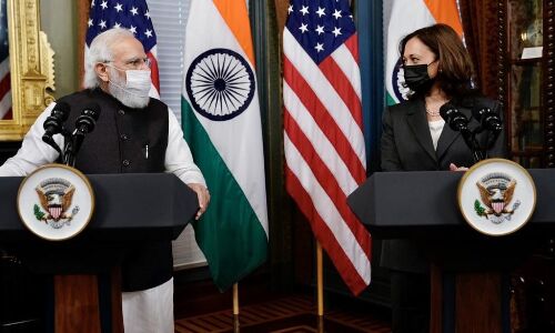 प्रधानमंत्री मोदी ने कमला हैरिस से की मुलाकात, अफगानिस्तान हालात पर चर्चा