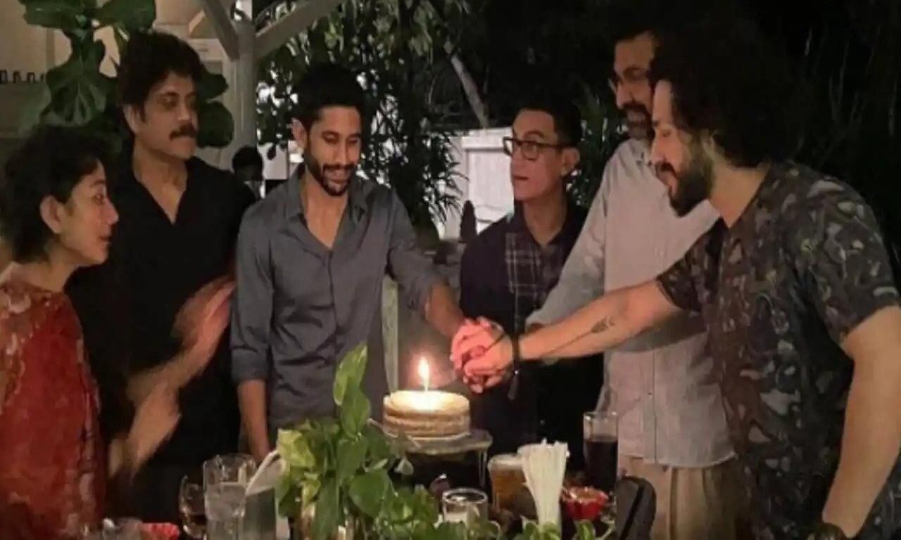 नागा चैतन्य की पार्टी में पहुंचे आमिर खान, नहीं दिखी समंथा, अटकलों का दौर तेज