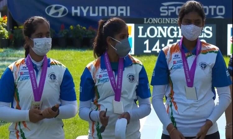 तीरंदाजी विश्व चैंपियनशिप : ज्योति, मुस्कान और प्रिया ने रचा इतिहास, रजत पदक जीता