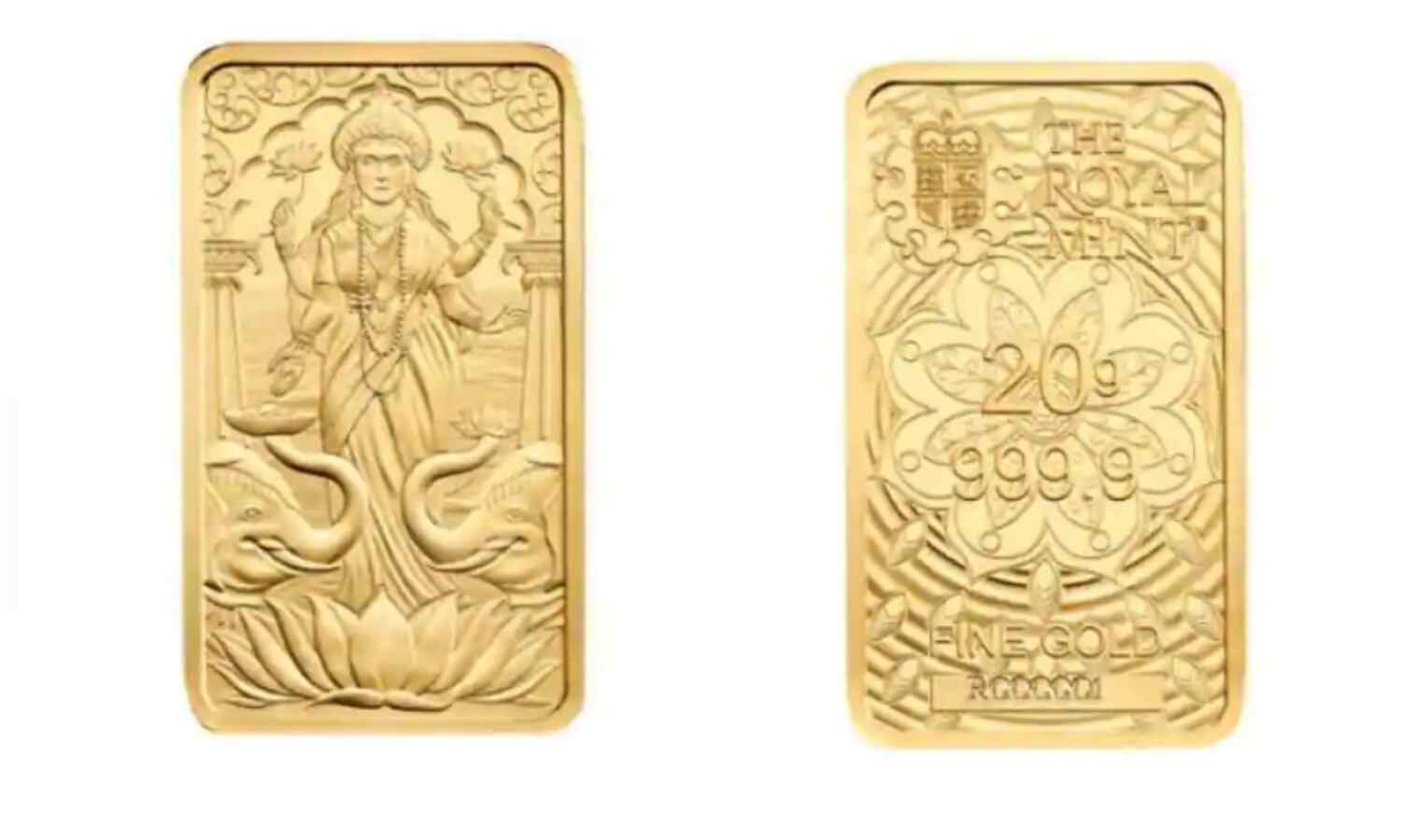 ब्रिटेन की रॉयल मिंट ने गोल्ड बार पर लगाया माँ लक्ष्मी का चित्र