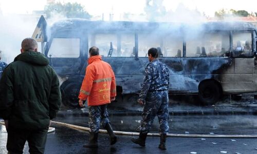 सीरिया में सेना की बस में ब्लास्ट, 13 लोगों की मौत