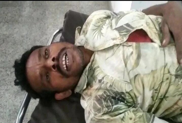 निहंग की मार से घायल हुआ युवक निहंग की मार से घायल हुआ युवक