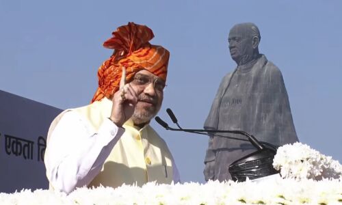 सदियों में कोई एक सरदार बन पाता है, वो सरदार सदियों तक अलख जगाता है : अमित शाह