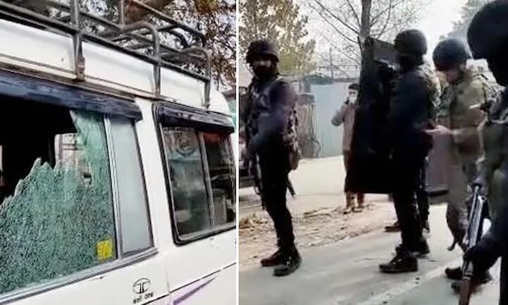 CRPF के दल पर आतंकी हमला, 2 जवान समेत 4 घायल