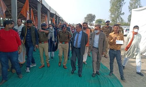 हिंदू एकता महाकुंभ कल से, आयुक्त व डीआइजी ने किया निरीक्षण हिंदू एकता महाकुंभ कल से, आयुक्त व डीआइजी ने किया निरीक्षण