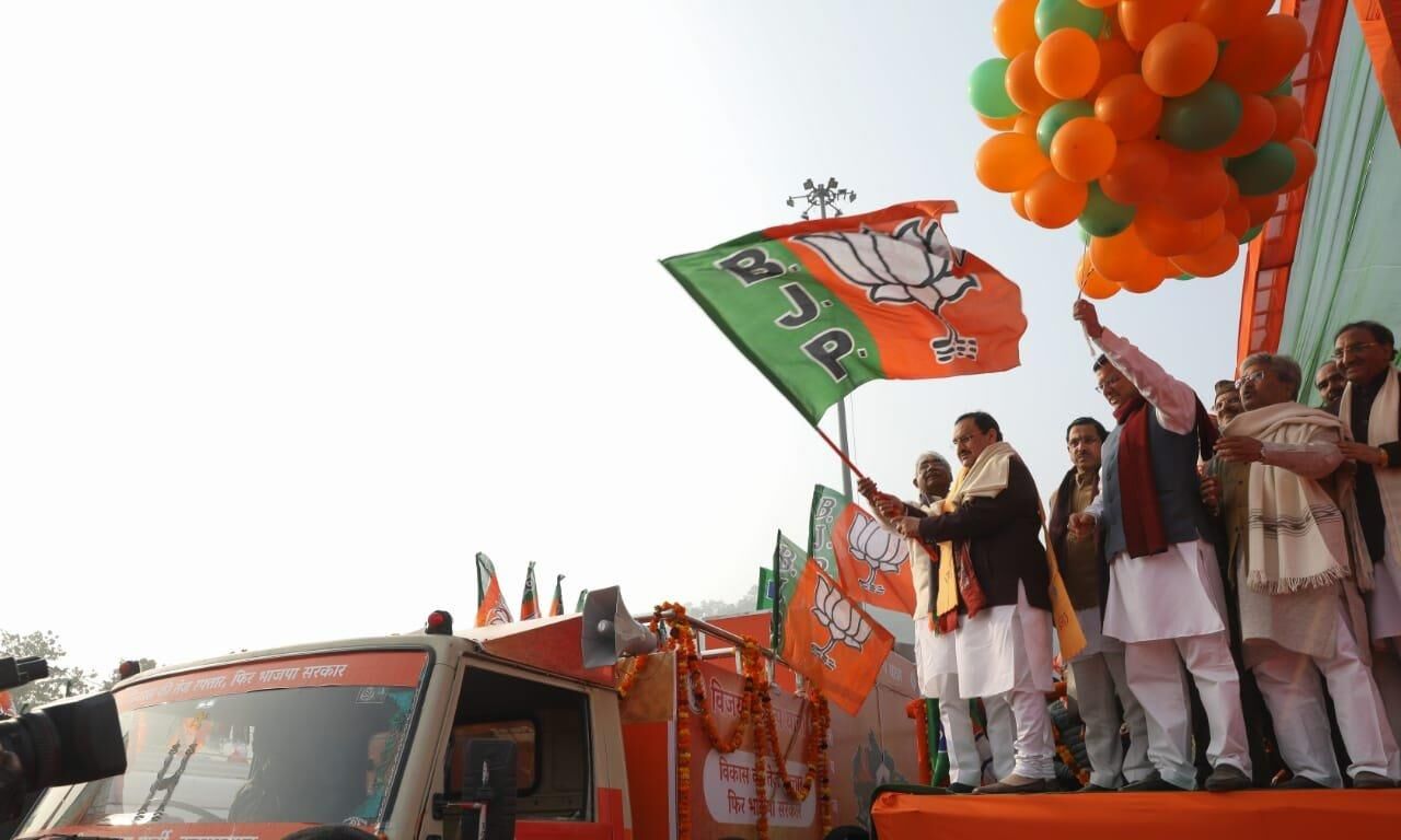 जेपी नड्डा ने विजय संकल्प यात्रा को दिखाई हरी झंडी, कहा- पार्टी की जीत निश्चित