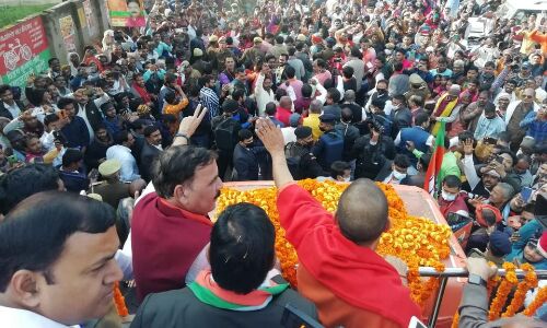 जनविश्वास यात्रा में उमड़ा जनसैलाब, योगी ने कहा - डबल इंजन सरकार मतलब डबल काम 