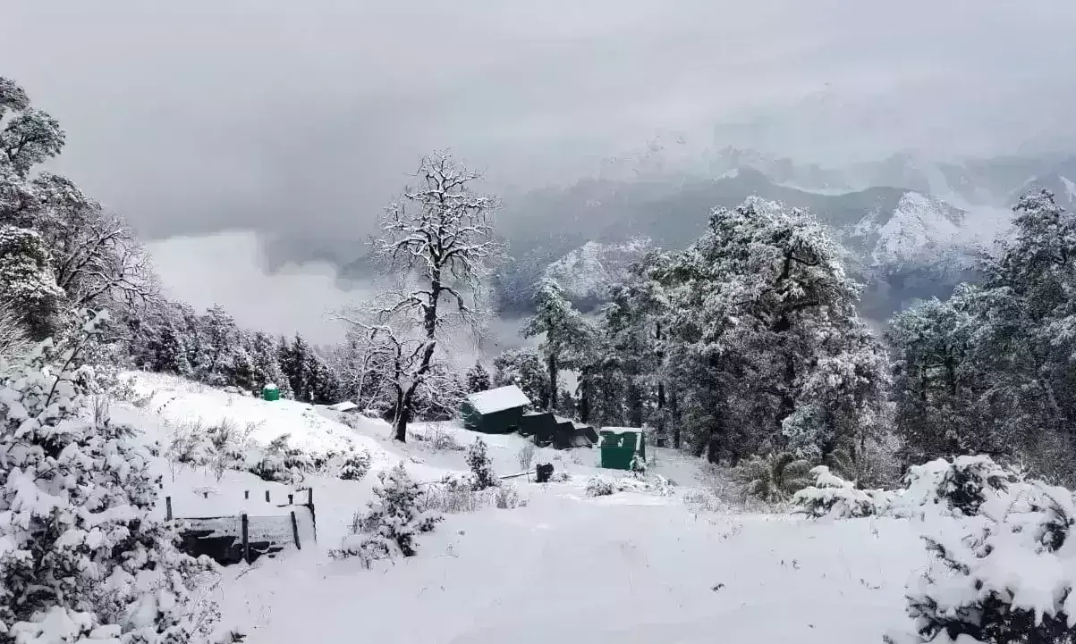उत्तरकाशी में बर्फबारी से गंगोत्री हाईवे बंद, प्रदेशभर में ठंड का प्रकोप