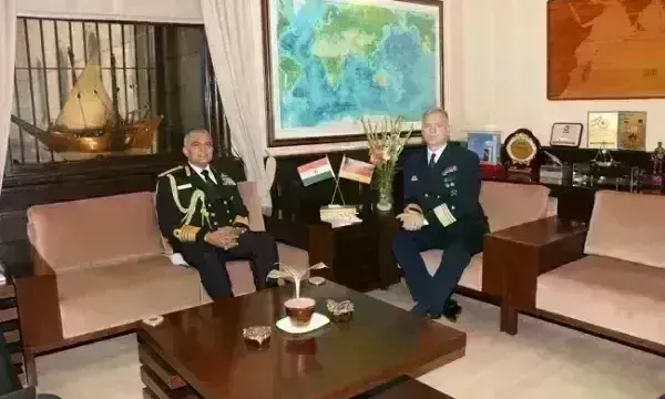 जर्मन नेवी चीफ अचिम शॉनबैक पहुंचे भारत, सेना प्रमुखों से की मुलाकात