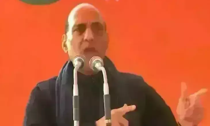 गाजियाबाद में गरजे रक्षामंत्री, कहा- उप्र के चुनाव में जिन्ना नहीं गन्ना की चर्चा होनी चाहिए