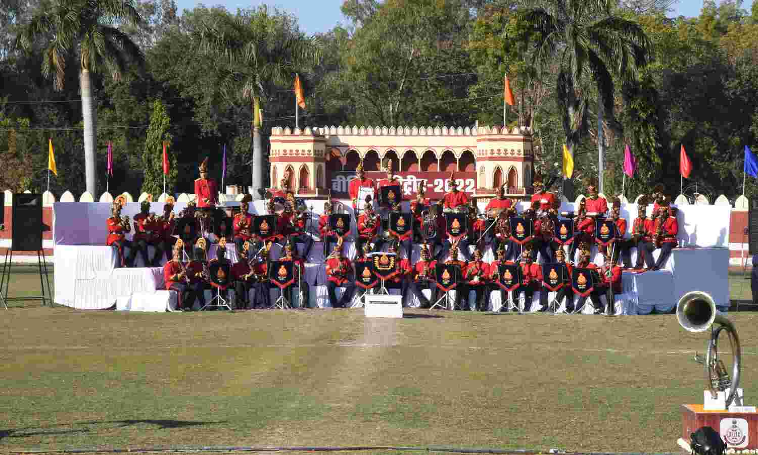 भोपाल में हुई बीटिंग द रिट्रीट सेरेमनी, पुलिस ब्रास बैंड की प्रस्तुतियों ने किया मंत्रमुग्ध