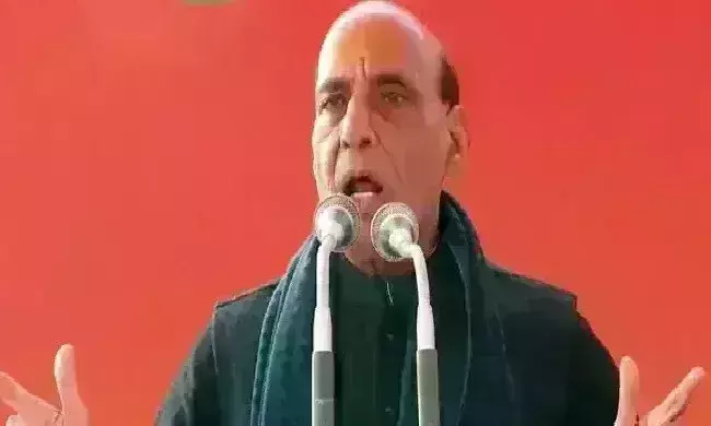 सपा सरकार में गुंडों और माफियाओं का राज था : राजनाथ सिंह