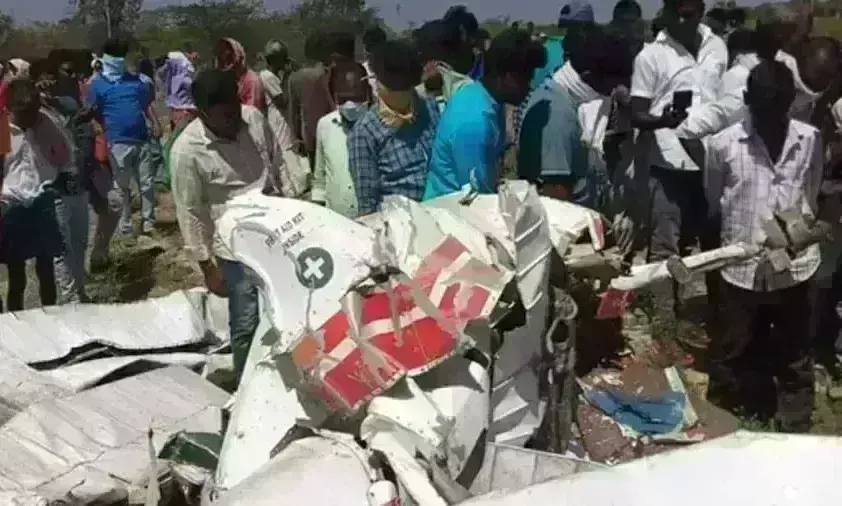 नालगोंडा में हेलीकॉप्टर क्रैश, दो ट्रेनी पायलटों की मौत
