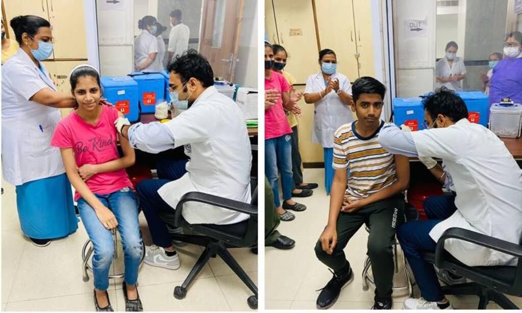 12-14 वर्ष के एक करोड़ से ज्यादा बच्चों को लगी कोरोना टीके की पहली डोज