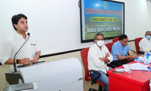 ज्योतिरादित्य सिंधिया का ऐलान,  ग्वालियर में जल्द होगा अंतरराष्ट्रीय क्रिकेट मैच