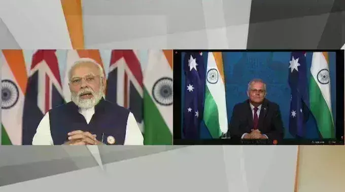 भारत-ऑस्ट्रेलिया के बीच आर्थिक सहयोग समझौता हुआ, पीएम ने कहा- ये रिश्ता मित्रता का स्तंभ