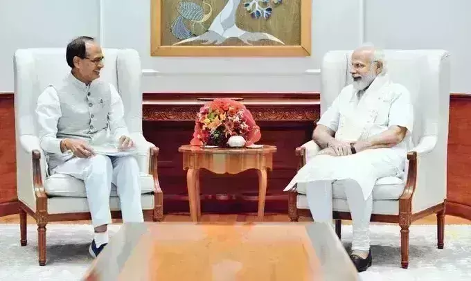 मुख्यमंत्री शिवराज सिंह ने प्रधानमंत्री से की मुलाकात, मोदी करेंगे महाकाल कॉरिडोर का लोकार्पण