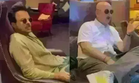 अनिल कपूर-अनुपम खेर ने साथ देखी फिल्म RRR, देखें बात का मजेदार वीडियो