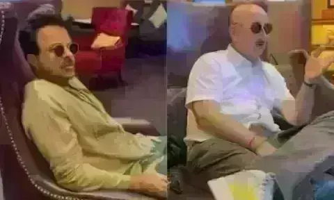 अनिल कपूर-अनुपम खेर ने साथ देखी फिल्म RRR, देखें बात का मजेदार वीडियो