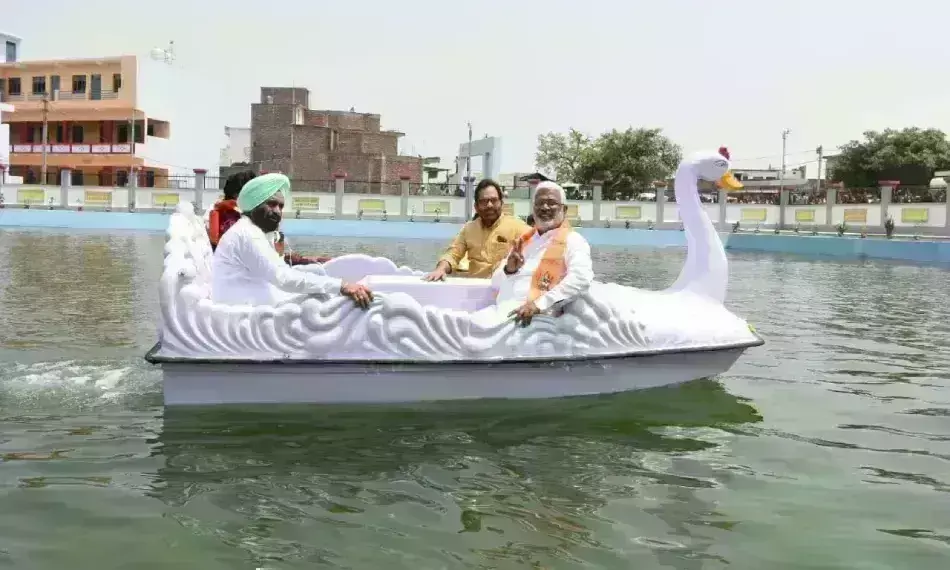 रामपुर में देश के पहले अमृत सरोवर का उद्घाटन, जल संरक्षण के साथ-साथ पर्यटन को भी देगा बढ़ावा