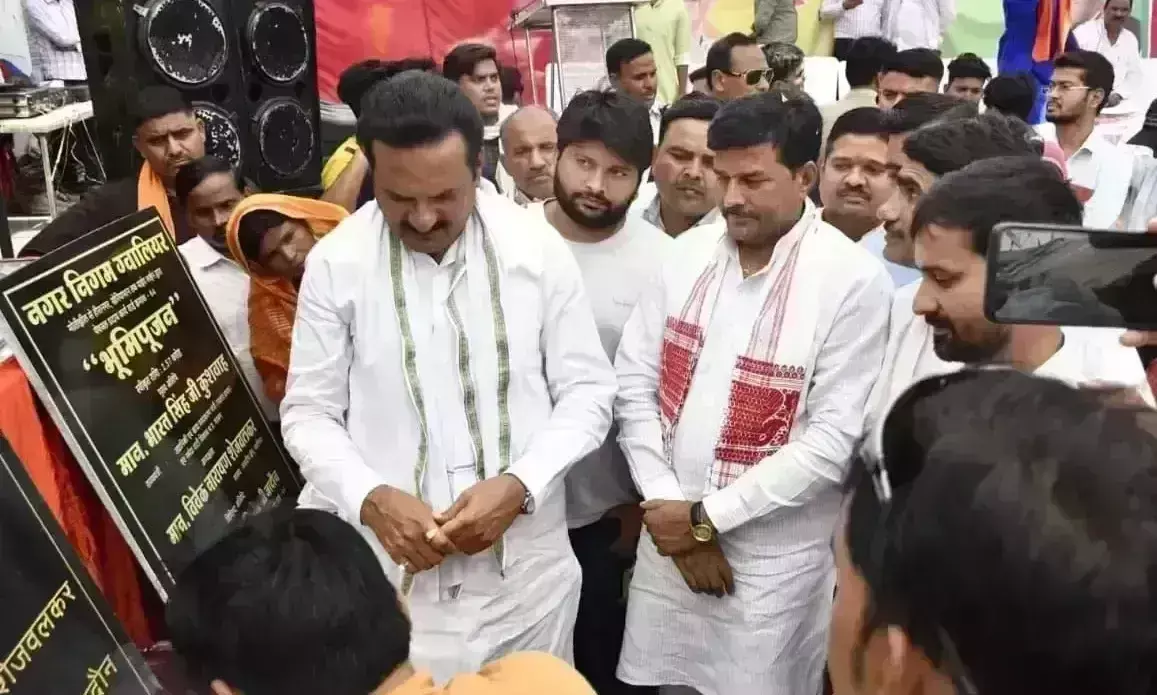 आचार संहिता से 24 घंटे पहले करोड़ों के कामों का भूमि पूजन